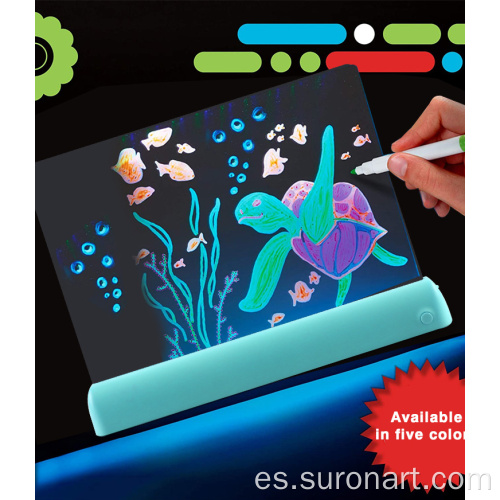 Tablero de dibujo luminoso mágico 3D de los últimos productos para niños